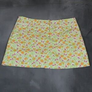 Lilly Pulitzer fruit print cotton skort with pockets 6